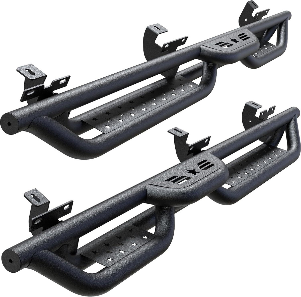 6" Drop Running Boards For 2007-2018 Jeep Wrangler JK Unlimited 4 Door – Black Side Steps