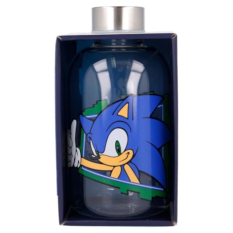 Sonic the Hedgehog 620 ml Glass Water Bottle – Official Licensed Reusable Bottle