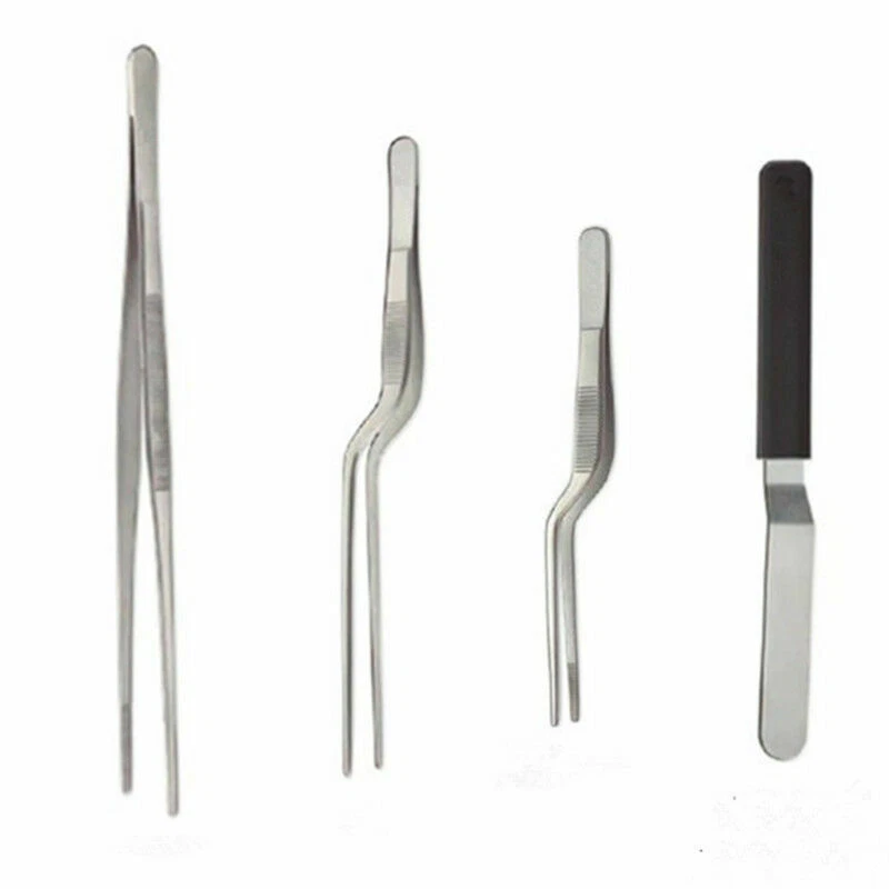 Professional Chef Plating Kit TWEEZERS Tongs Stainless Steel Spatula Offset Set
Opens in a new windo