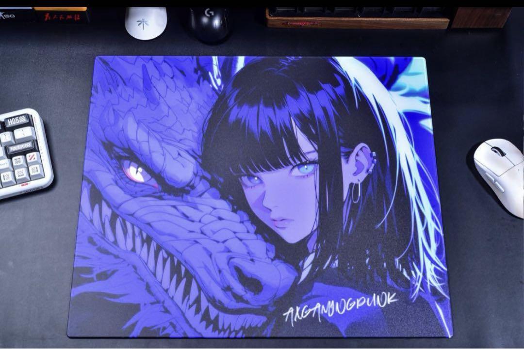 新品未開封】 ガラスマウスパッド AXGamingPunk Tai ji V2