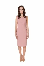 WOMEN'S EUROPEAN ELEGANT SLEEVELESS BUSINESS/CHURCH K FASHION DUSTY ROSE  DRESS