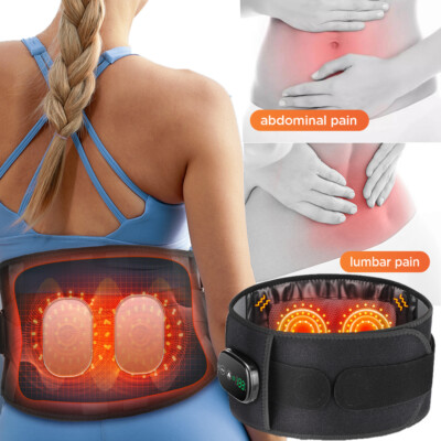 Infrared Heated Vibration Massage for Lower Back Pain Relief Lumbar Support  Belt | eBay