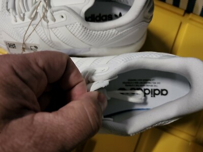 Adidas ZX 1K Boost J white Runnig Shoe | eBay