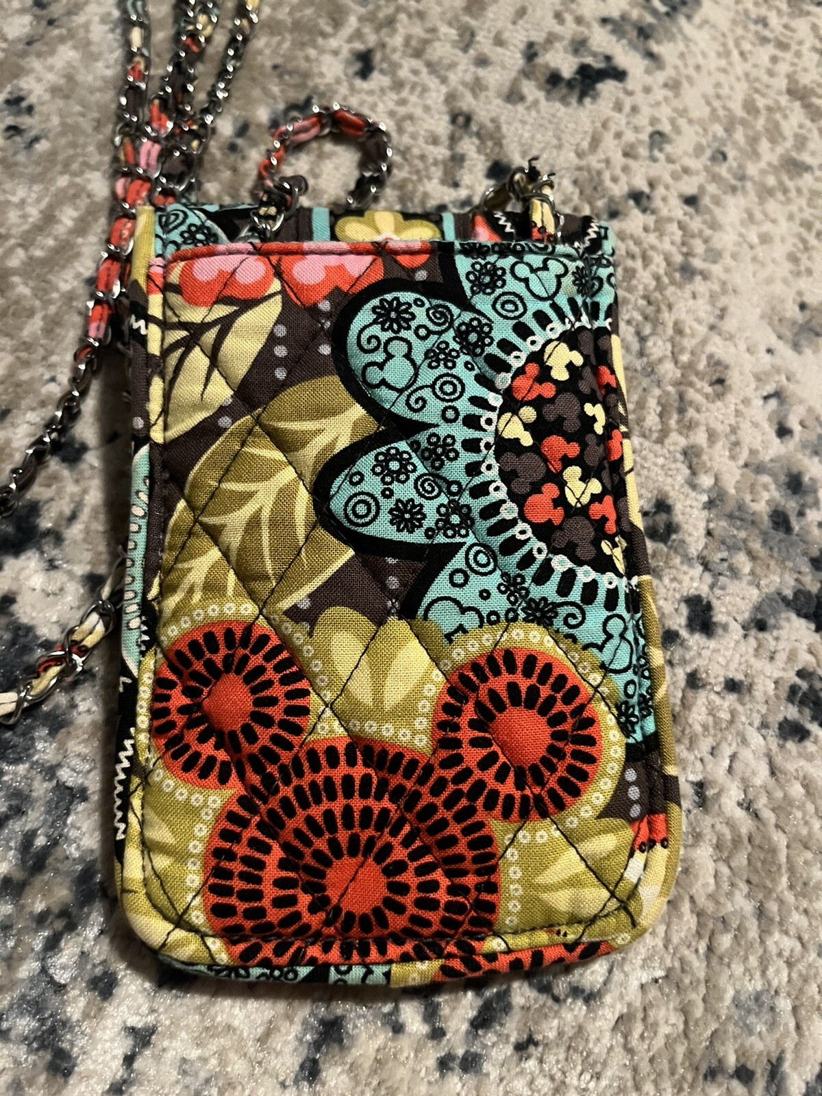VERA BRADLEY DISNEY PARKS ORIG. PERFECT PETALS MICKEY CELL PHONE