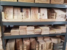 ONE SQUARE METRE OF FRENCH WINE WOODEN BOX END PANEL WALL PLAQUE HOME BAR PUB.