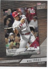 2019 Topps Series 1 Baseball '18 Topps Now Review Mike Trout Angels