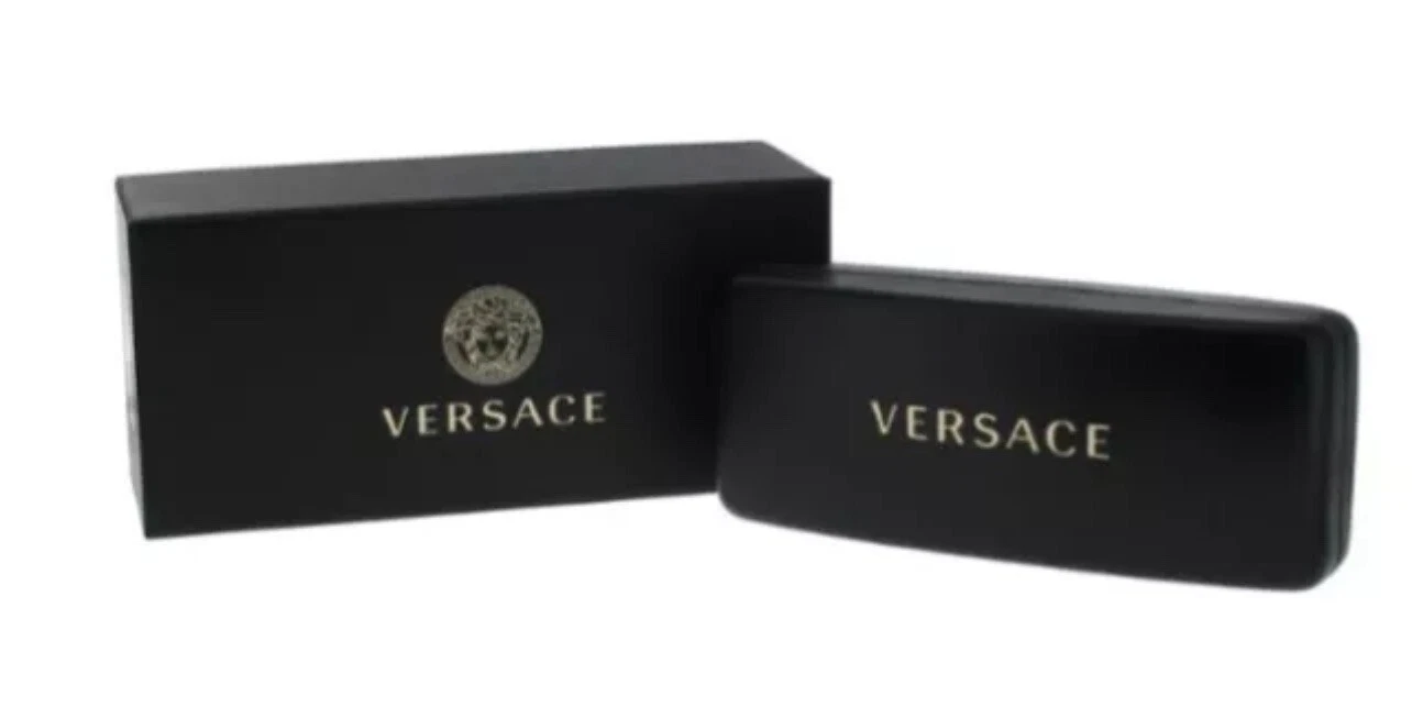 Versace VE3550 Black Men's Eyeglasses Frames 55 18 140 Authentic