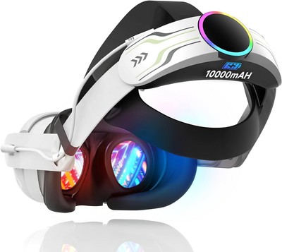 Adjustable VR headset For Oculus Quest 3/Quest 3s Replace Head Strap 10000mAh