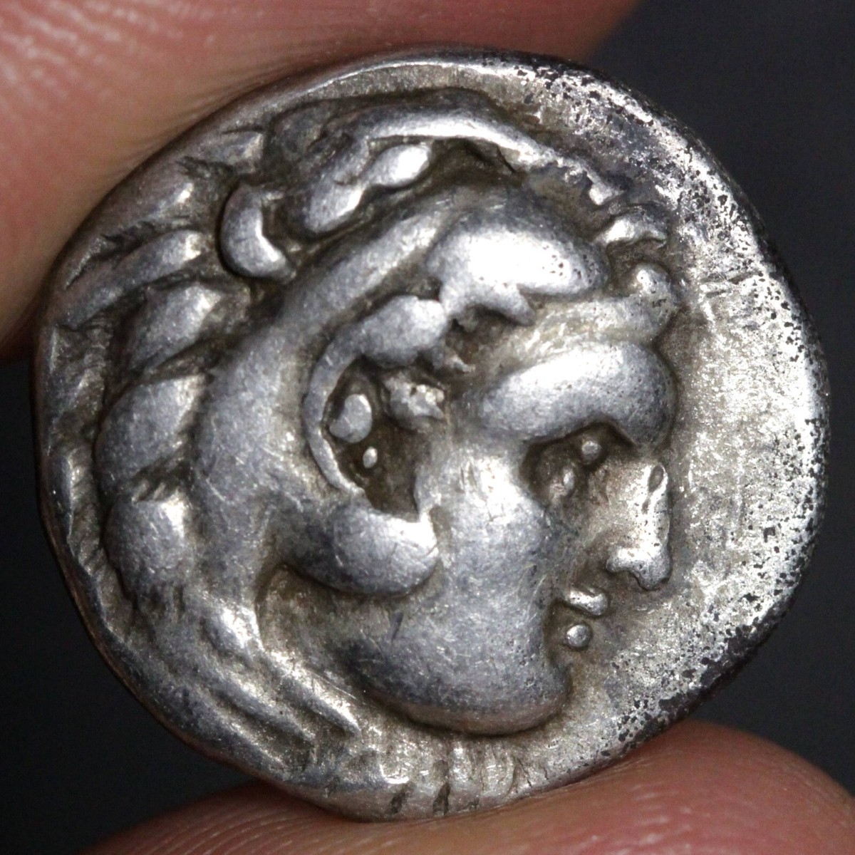 Alexander the Great Drachm Ancient Greek Silver Coin 323BC Zeus