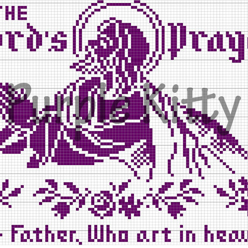 The Lord's Prayer Filet Crochet Pattern - Vintage Mail Order #703 | eBay