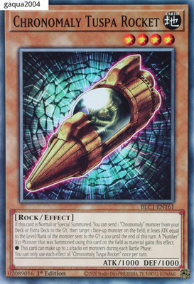 YuGiOh Chronomaly Tuspa Rakete BLC1-EN161 gemeinsame 1. Auflage