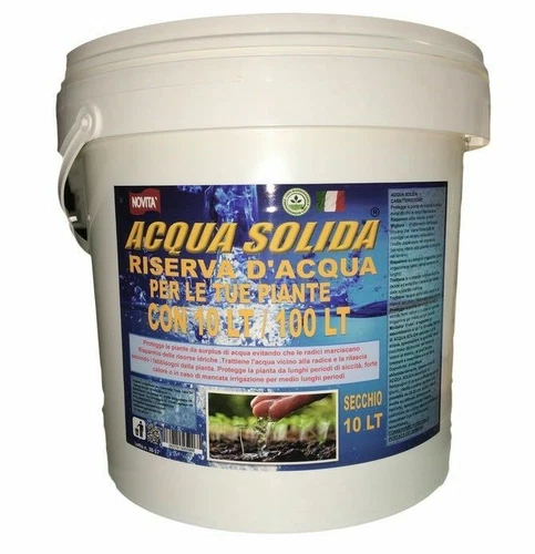Solid water 10 kg - 10 kg absorb 100 lt of water