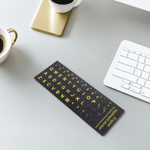 2 Pcs Keyboard Stickers Covers for Desktop English Alphabet Number - Afbeelding 9 van 12
