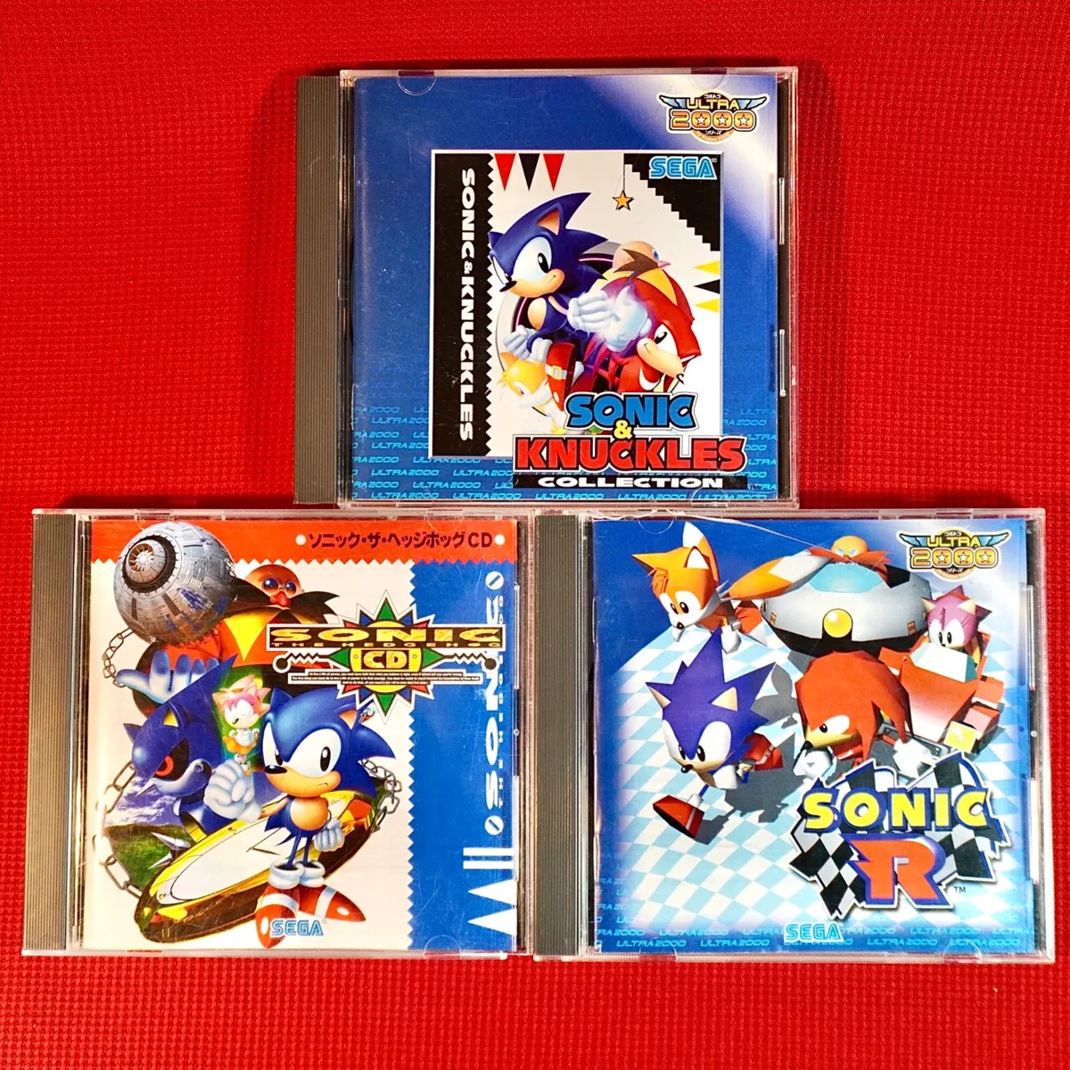 Sonic The Headgehog Lot 3 Set R & Knuckles Colletion CD ROM PC Windows  Japan JP