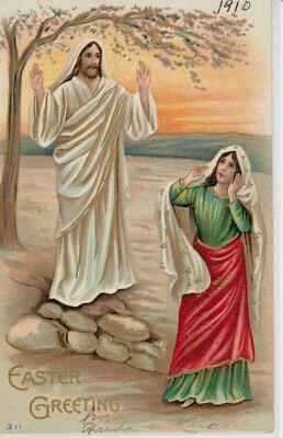 Glückwunschkarte Happy Easter   Buona Pasqua   Viaggiata 1910