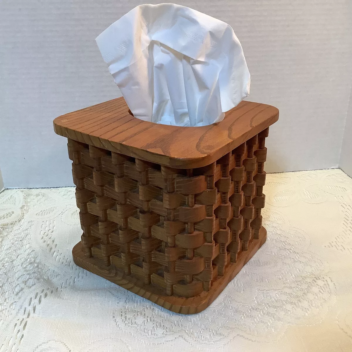 Basket tissue box deals cover