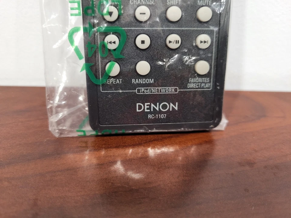 DENON  Remote  RC-1107  New Sealed  IPOD / NETWORK  Takes 2 AAA Batteries - Image 3 of 4