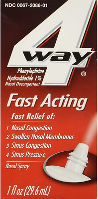 Fast Acting Nasal Spray - 1 Oz, Pack of 5