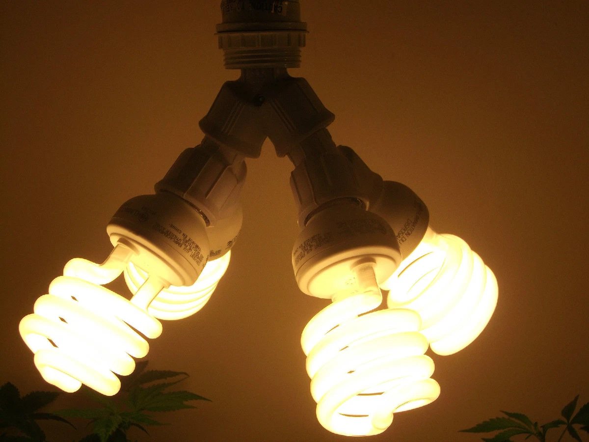 400 WATT CFL ENERGY SMART GROW LIGHT KIT SET FOR VEG AND CLONES