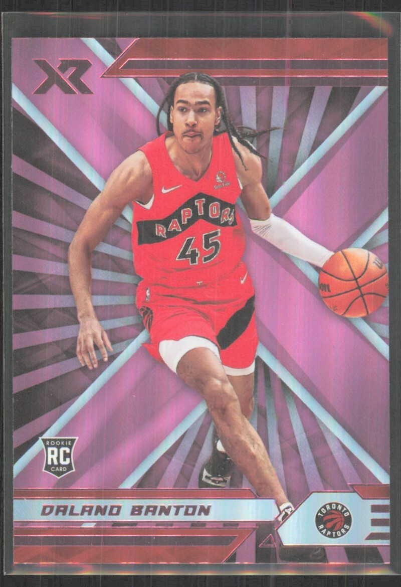 2021-22 Panini Chronicles Pink XR Dalano Banton Rookie #372