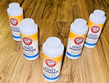 5 Arm  Hammer Talc-Free Foot Powder Baking Soda  Odor Neutralizing 5 Oz Each