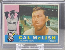 1960 TOPPS MLB Baseball #110 Cal McLish Cincinnati Reds White Back EX