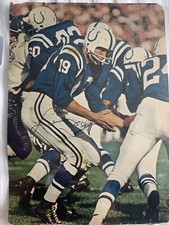 Johnny Unitas Dave Parks Vintage Signed Magazine Photo 8x10 Colts 49ers PSA