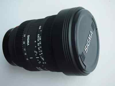 SONY A MOUNT FIT SIGMA 12-24mm f4.5-5.6 EX DG Objektiv + KAPPEN + CASE 12 - 24mm