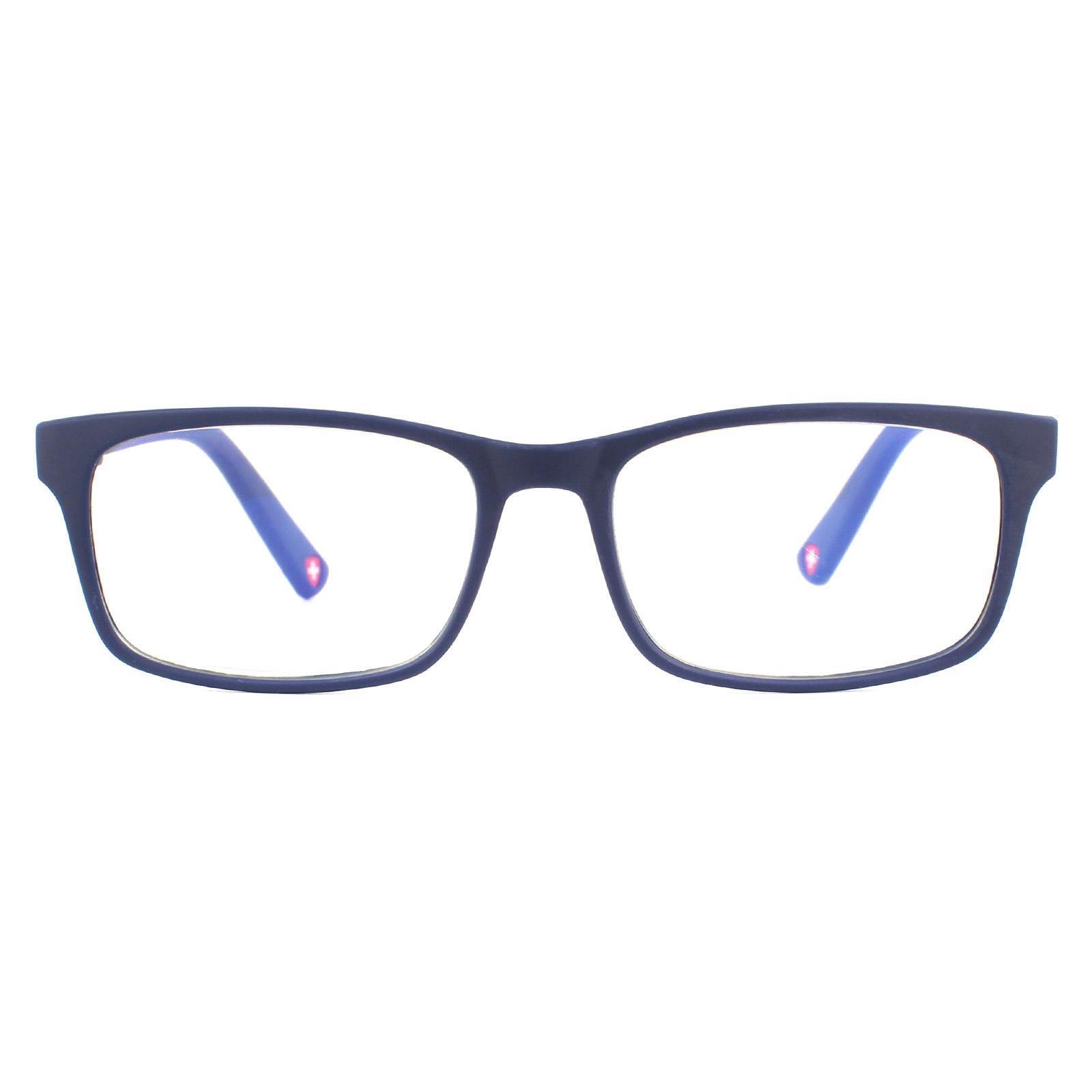 Montana Reading Glasses BLF73B Matte Blue Blue Light Block +1.00
