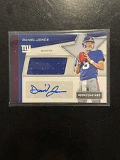 2019 ROOKIES & STARS DANIEL JONES FRESHMAN ORIENTATION AUTO Jersey Number 8/75