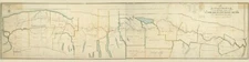 1821 Map of The Canal from Lake Erie to Hudson River New York