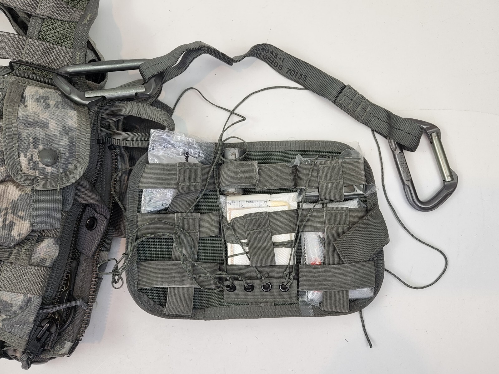 GI PSGC ASSY ACU Vest Harness NSN 8415015138143 pouches supplies carabiners eBay