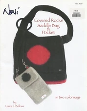 Noni Knitting Felting Pattern 403 Covered Rocks Saddle Bag & Pocket Pattern Only