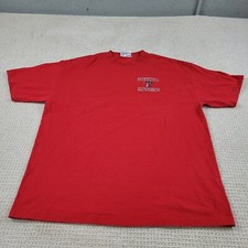 VTG Texas Tech Shirt Mens XL Red Raiders Fanatic Short Sleeve University Tee