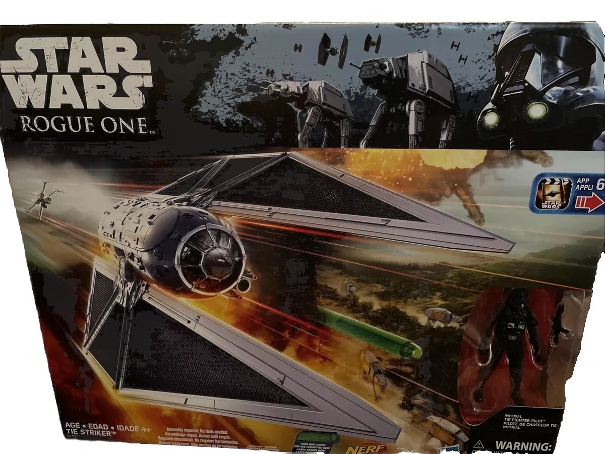 Star Wars Rogue One TIE Striker NERF 2016 Hasbro w/ TIE Fighter Pilot  Figure NEW
