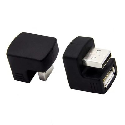 USB 2.0 Extension Adapter With U Shaped Bend For Compactly Device Connection