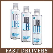 LUBELIFE 3X Water-Based Lubricant 8 Fl Oz, 3-Pack, Extra Thick Formula