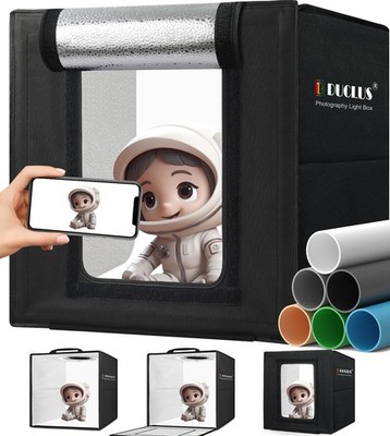 DUCLUS Light Box Photography, Portable Photo Studio Booth Box, 10'' x 10'' Prof...