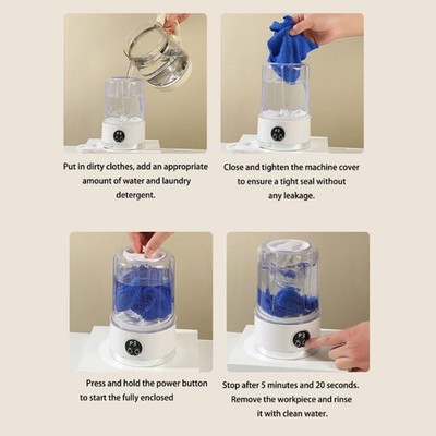 Handheld Rechargeable Underwear Cleaner Compact Portable Design Easy to Operate