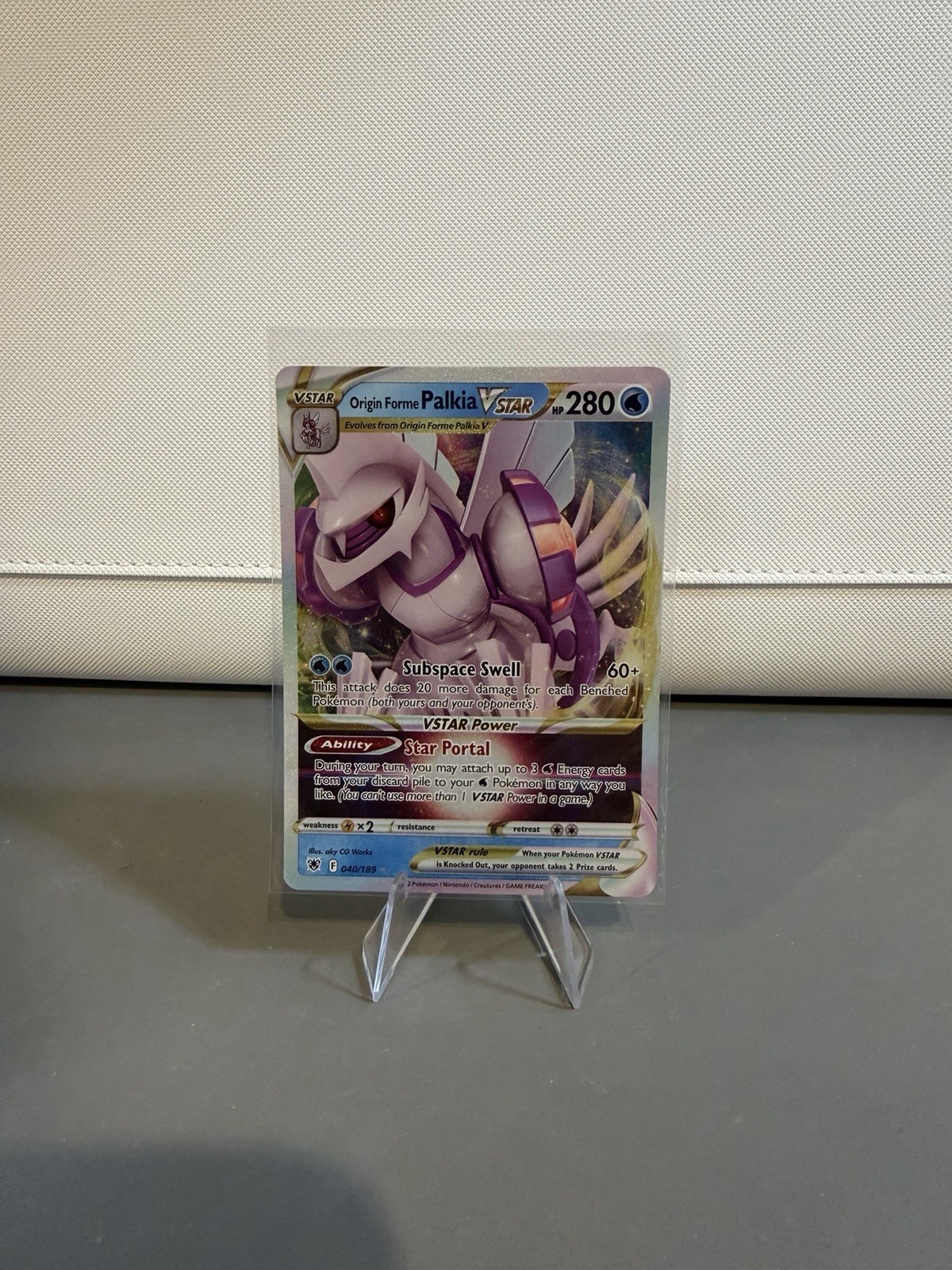 Origin Forme Palkia VSTAR 40/189 Astral Radiance Ultra Rare Holo Pokemon TCG NM