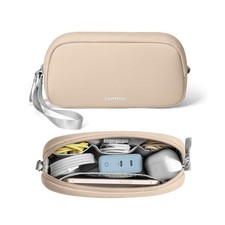 tomtoc Electronics Organizer Travel Case, Water Resistant Small, Natural Sand