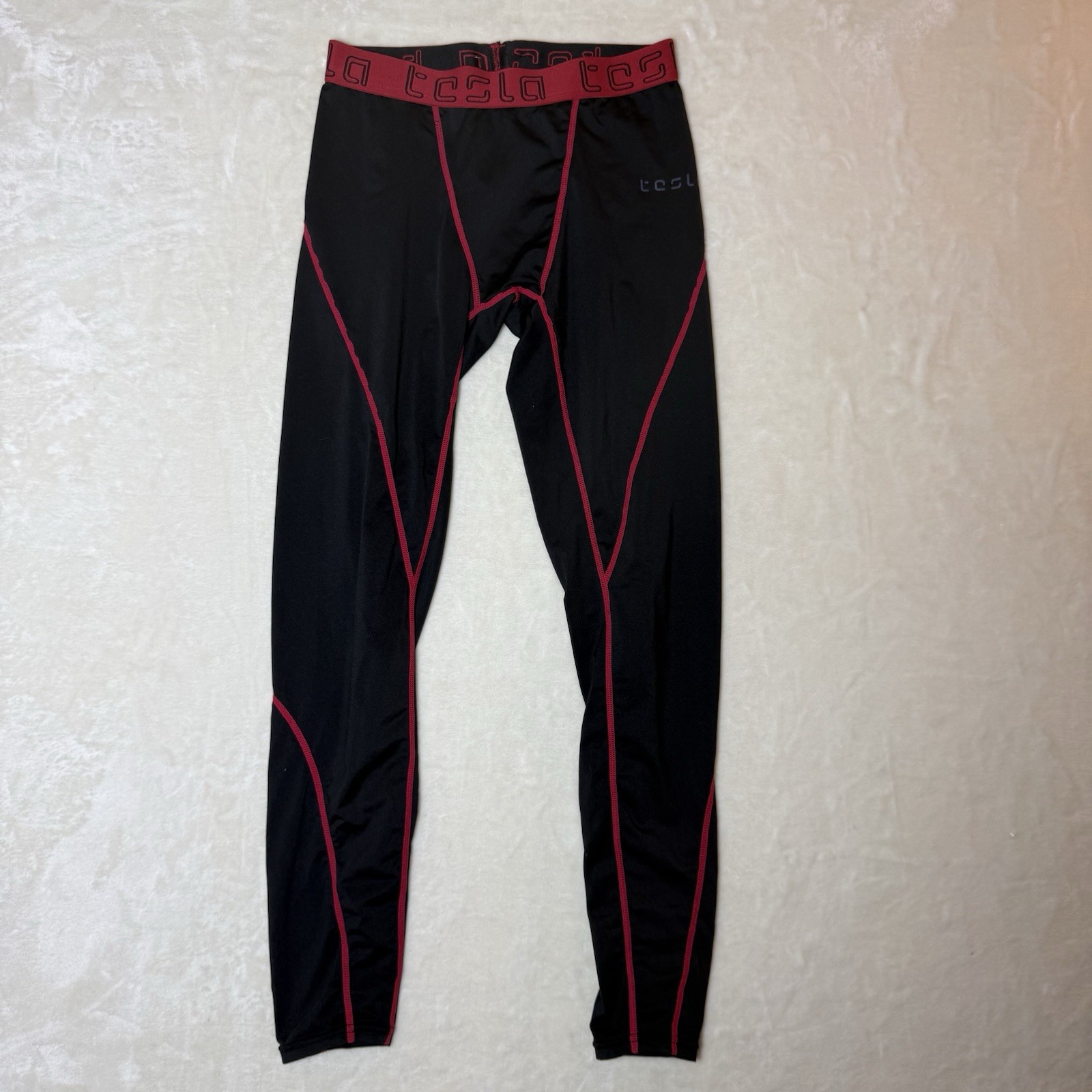 Tesla Baselayer Performance Black Red Medium Ski … - image 1