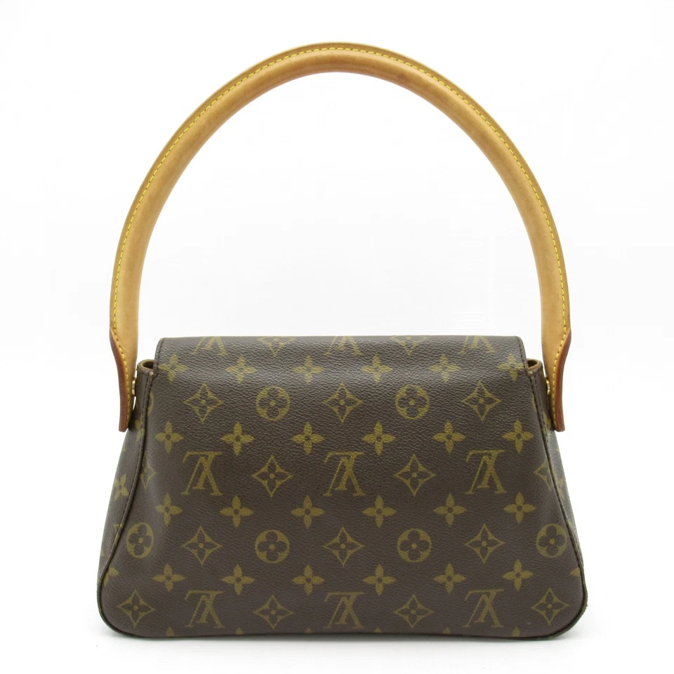 LOUIS VUITTON Mini Looping M51147 Monogram Schultertasche Braun GEBRAUCHT - Bild 4 von 4