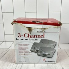 Radio Shack 43-3105 3-Channel FM Wireless Intercom System Silver 3 Pack