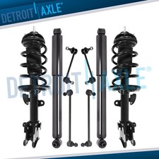Front Struts w/ Coil Spring Rear Shocks Sway Bar Links for 2007-13 Acura MDX ZDX