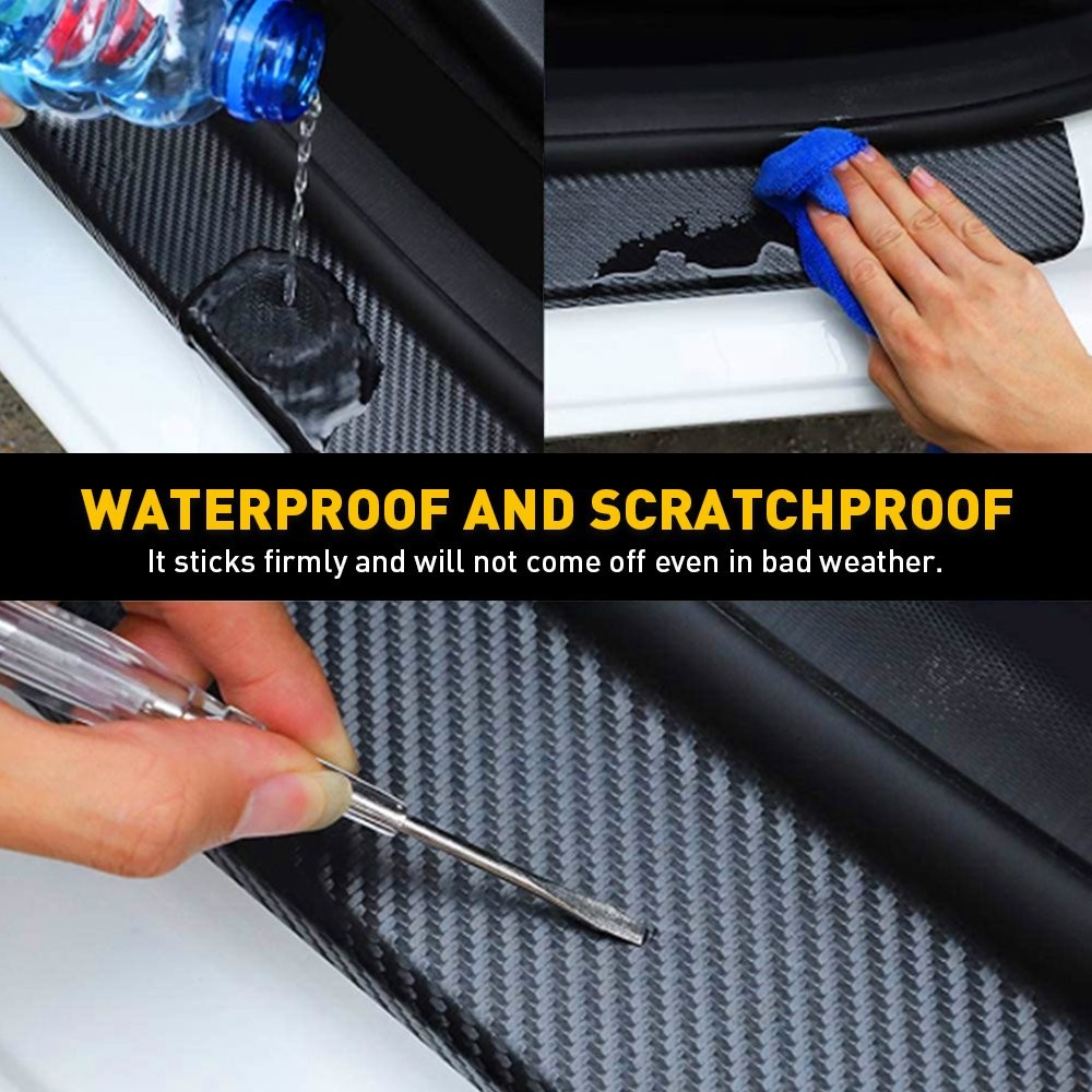 Car Accessories Door Sill Cover Scuff Plate Rear Bumper Guard Protector 90CM alternate view 4
