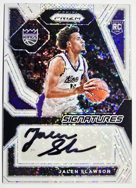 2023-24 Panini Prizm Jalen Slawson White Sparkle Rookie RC 1/1 One Of One Auto