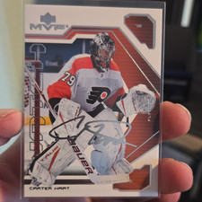 Upper Deck MVP Watch Autographed Carter Hart #17 Philadelphia Flyers 2021-22