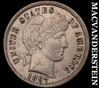 1897 Barber Dime - Scarce  High Grade  Lustrous  No Reserve  #J9755
