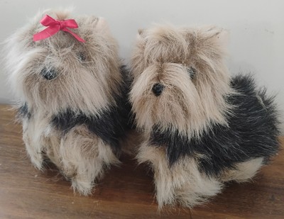Two Chosun Yorkshire Terrier Plush Toy Stuffed Animals Realistic Children 